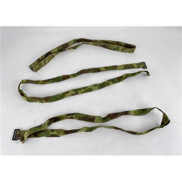 WW2 USMC Camo Frog Pattern Poncho Straps