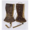 Image 2 : WW1 Canvas Leather Leggings M1916 Cavalry