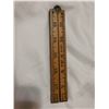 Image 3 : 3 oil co. yardsticks & 2 wooden measuring tapes