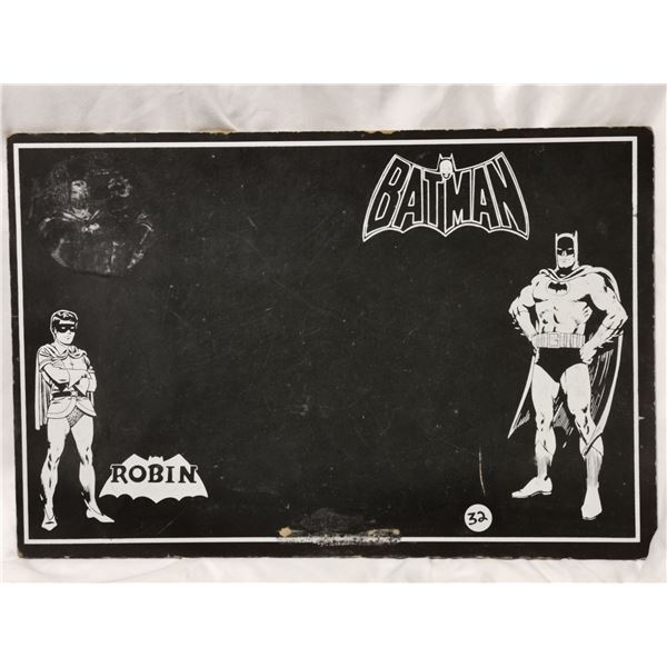 Vintage DC comics Batman original chalkboard 18" X 12"