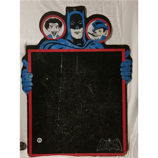 Vintage DC comics Batman original chalkboard 17" X 24"