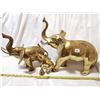 Image 1 : 3 brass elephants, 14" X 15", 13" X 11", 8" X 8" large sizes