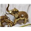 Image 2 : 3 brass elephants, 14" X 15", 13" X 11", 8" X 8" large sizes