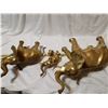 Image 5 : 3 brass elephants, 14" X 15", 13" X 11", 8" X 8" large sizes