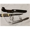 Image 1 : Camillus US army knife & Irish Jowlka hunters knife