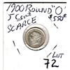 Image 2 : VERY HIGH GRADE 1900 ROUND 00’S FIVE CENT PIECE AU++