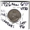 Image 2 : HIGH GRADE 1926 NEAR 6 5 CENTS NO METER SCRATCHES VF30+