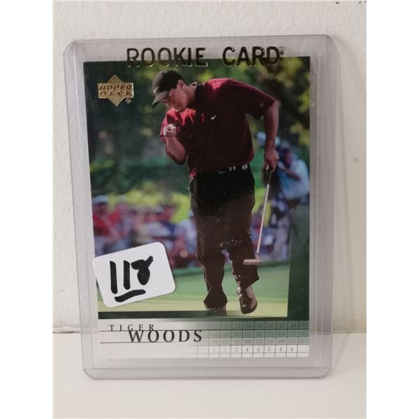 Upper Deck Tiger Woods rookie card 2001