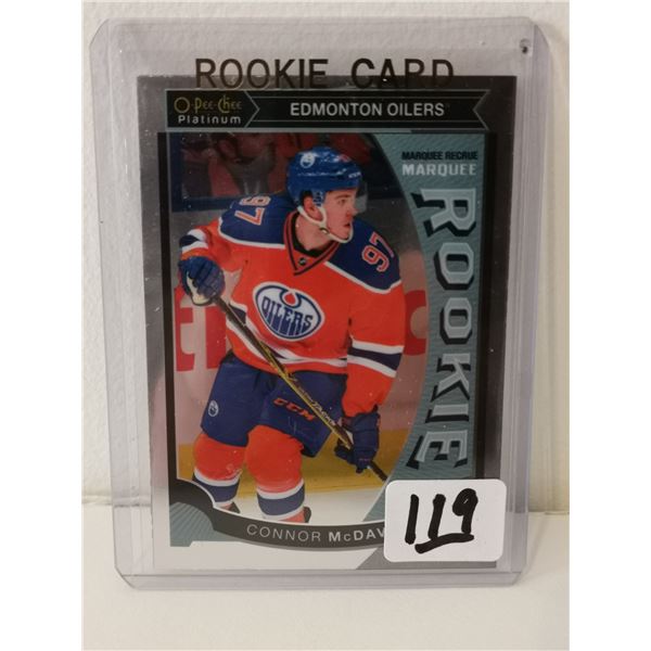 O Pee Chee Connor McDavid rookie hockey card 2015-16