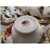 Image 6 : 8 Old Country Rose Royal Albert cups & saucers with cream and sugar bowls and plate