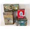 Image 1 : 4 Vintage tobacco tins