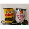 Image 2 : 4 oil tins & 1 automatic transmission fluid tin