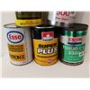 Image 3 : 4 oil tins & 1 automatic transmission fluid tin