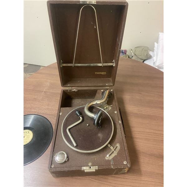 Suitcase gramophone - Thorens, works great