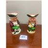 Image 1 : 2 Toby mugs 6" tall Burlington ware - the winker & the singer