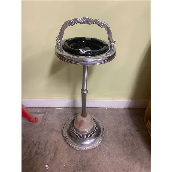 Floor ashtray - chrome 30" tall