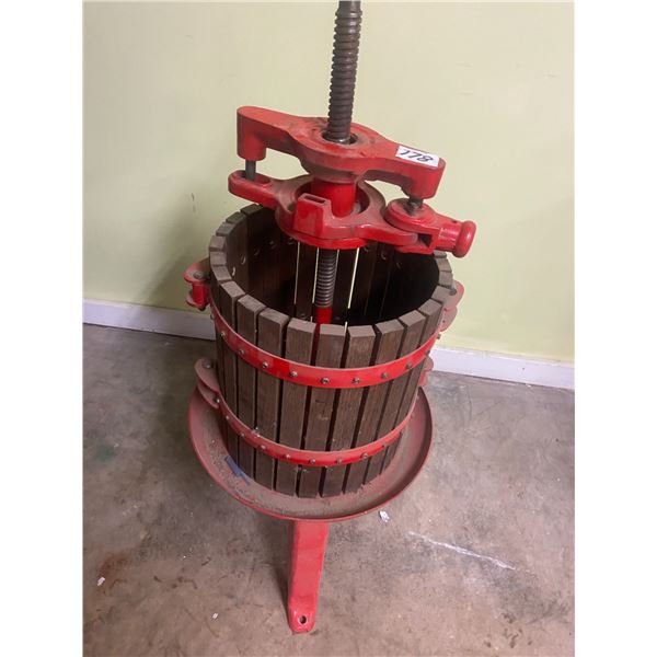 Fruit press - 38" tall, refurbished