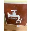 Image 2 : Water tap sign - metal 74" X 24"