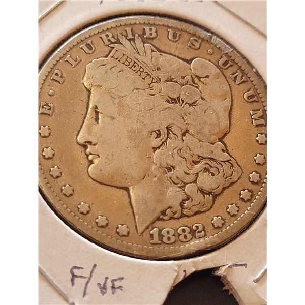 Carson City 1882 Morgan Dollar F/VF