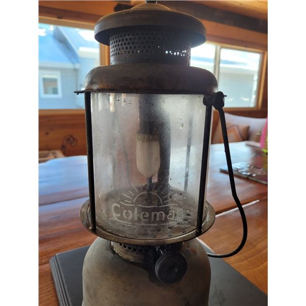 Camping lantern - no dents, light pitting, complete