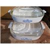 Image 1 : 2 vintage Corningware casserole dishes - both lids 10" & 8"