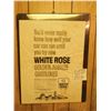 Image 1 : 18 BY 24” ORIGINAL WHITE ROSE 1958 GAS STATION POSTER BLACK & WHITE