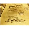 Image 3 : 18 BY 24” ORIGINAL WHITE ROSE 1958 GAS STATION POSTER BLACK & WHITE