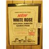 Image 1 : 18 BY 24” ORIGINAL WHITE ROSE 1958 GAS STATION POSTER COLOURED