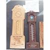 Image 1 : CLOCK SHAPED ADVERTISING WEATHER PROPHET & KAES CLOCK REPAIR