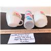 Image 3 : VINTAGE FLOWER FIRE KING C&D HANDLE MUGS & ORIGINAL 1960’S DAIRY QUEEN GLASS