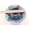 Image 6 : NICOLE TREMBLAY 9” FLUTED IRRIDESCENT ART GLASS BOWL