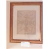 Image 1 : LARGE 7 ½ BY 9 ½” R. CARNEY BIRCH BARK BITING IN A 13.5 X 16.5” FRAME