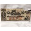 Image 2 : Rare 1859 $5 Bank of Western Canada Charter Bank Note