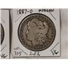 Image 3 : 1887 O & 1888 O Morgan Silver Dollars