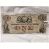 Image 1 : Rare $1 1849 Farmers Joint Stock, Charter Bank Note