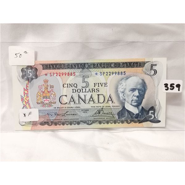 1972 $5 Replacement Bill, UNC