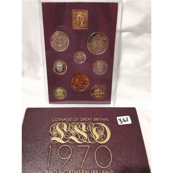 1970 Great Britain/Northern Ireland Coin Set/ Last year for old coins