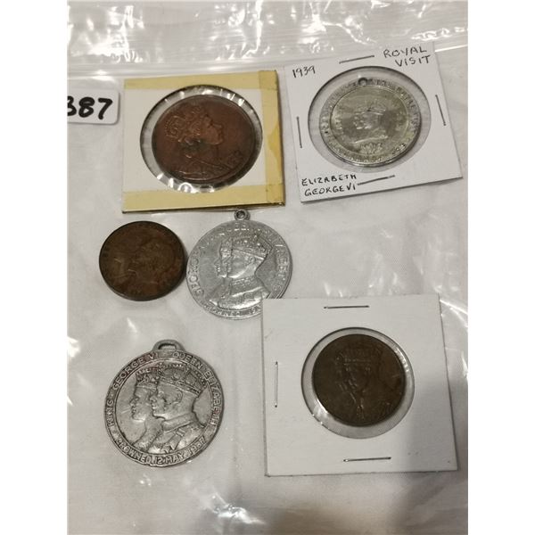 6 Different Royalty Medallion Coins
