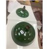 Image 1 : 2 Porcelain Service Station Lights 12" and 16"