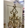 Image 4 : Vintage Wrought Iron Hanging (Working) Light 22" Tall X 18" Across