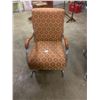 Image 1 : Mid Century Modern Upholstered Chrome Livingroom Chair