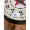 Image 5 : Wall Clock - Refurbished to Texaco Electric - Not Working 14" Across