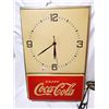 Image 1 : Vintage Coca-Cola light-up clock, as is