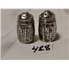 Image 2 : Vintage sterling silver salt & pepper shakers