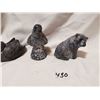 Image 4 : 6 Soapstone figurines original wolf