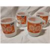 Image 2 : Set of 4 Fire King cups, funky orange