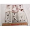 Image 1 : 6 x 1950's Baseball Cards Ernie Banks , Duke Snider ct. 3 3/8 x 5 1/4 inches