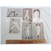 Image 1 : 6 x 1950's Baseball Cards Peewee Reese ect. 3 3/8 x 5 1/4 inches