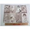 Image 1 : 8 x 1950's Baseball Cards Pierce ect 3 3/8 x 5 1/4 inches
