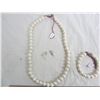 Image 4 : Real Pearl Necklace ,Bracelet ,Ear Rings
